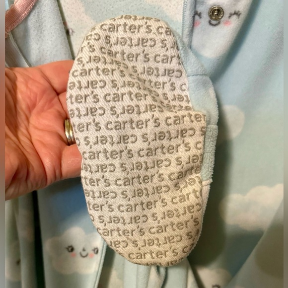Carter’s Unisex Blue/Pink Fleece Cloud Sleeper 4T - Picture 5 of 8